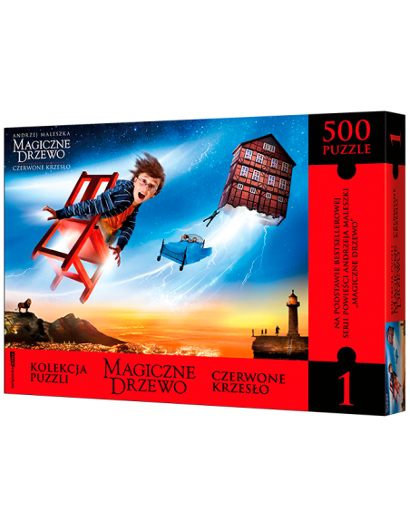 Magiczne Drzewo Czerwone krzesło