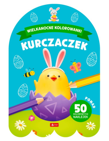 Wielkanocne kolorowanki Kurczaczek