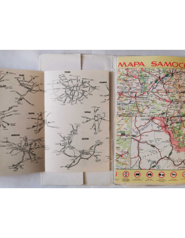 Samochodowa mapa Polski 1980