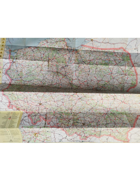 Samochodowa mapa Polski 1980
