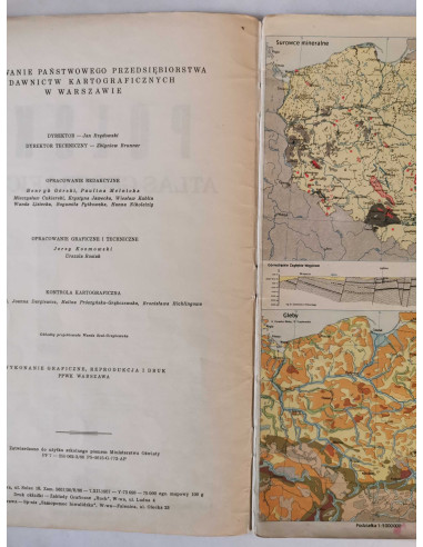 Atlas geograficzny Polska 1966