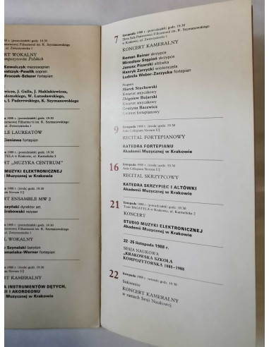 100-lecie Akademii Muzycznej w Krakowie Imprezy