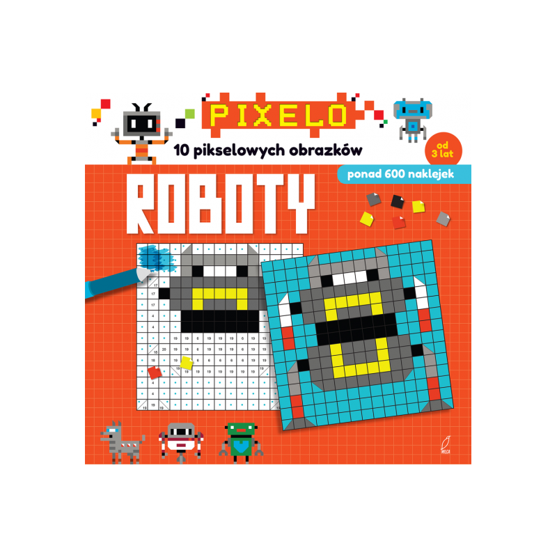Roboty Pixelo Kolorowanka