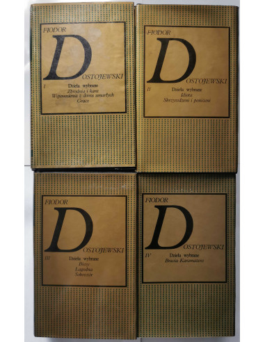 Dostojewski - Dzieła wybrane 4 tomy