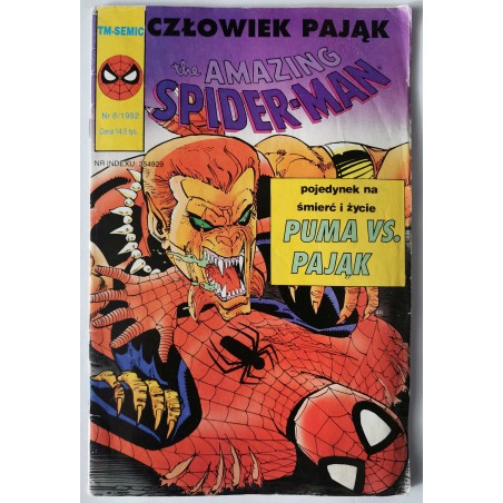 Spiderman 8/1992 Puma Vs Pająk