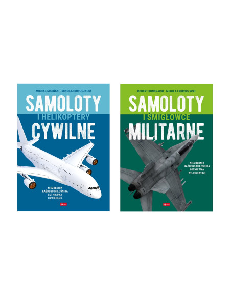 Zestaw Samoloty cywilne militarne