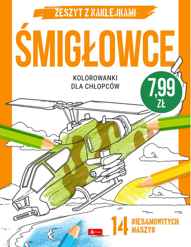 Kolorowanki dla chłopców Śmigłowce Samoloty...