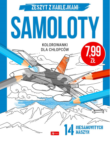 Kolorowanki dla chłopców Śmigłowce Samoloty Mundur Wozy