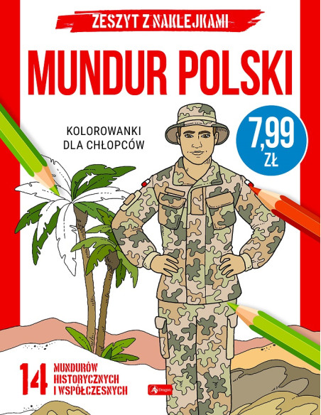 Kolorowanki dla chłopców Śmigłowce Samoloty Mundur Wozy