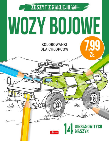 Kolorowanki dla chłopców Śmigłowce Samoloty Mundur Wozy