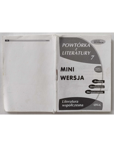 Powtórka z literatury 7 Mini wersja