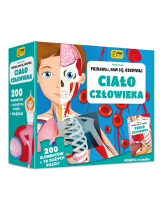 Poznawaj baw się odkrywaj Ciało człowieka Puzzle + książka