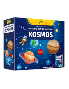 Poznawaj baw się odkrywaj Kosmos Puzzle + książka