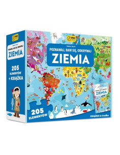 Poznawaj baw się odkrywaj Ziemia Puzzle + książka