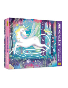 Jednorożce Puzzle 100 elementów + książka