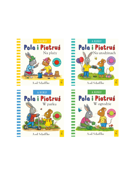 Zestaw Pola i Piotruś A kuku! 4 książki